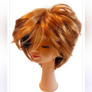 Quality Synthetic Short Burnt Orange Wig